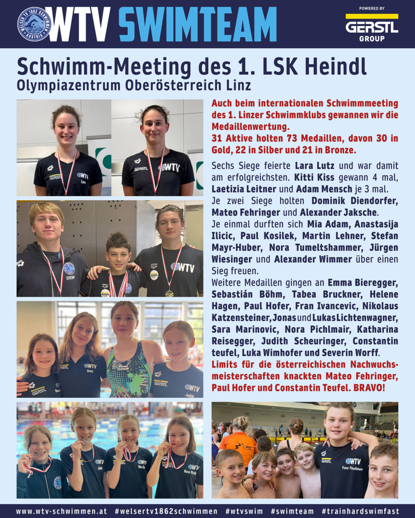 Schwimm-Meeting des 1. LSK Heindl - Olympiazentrum Oberösterreich Linz