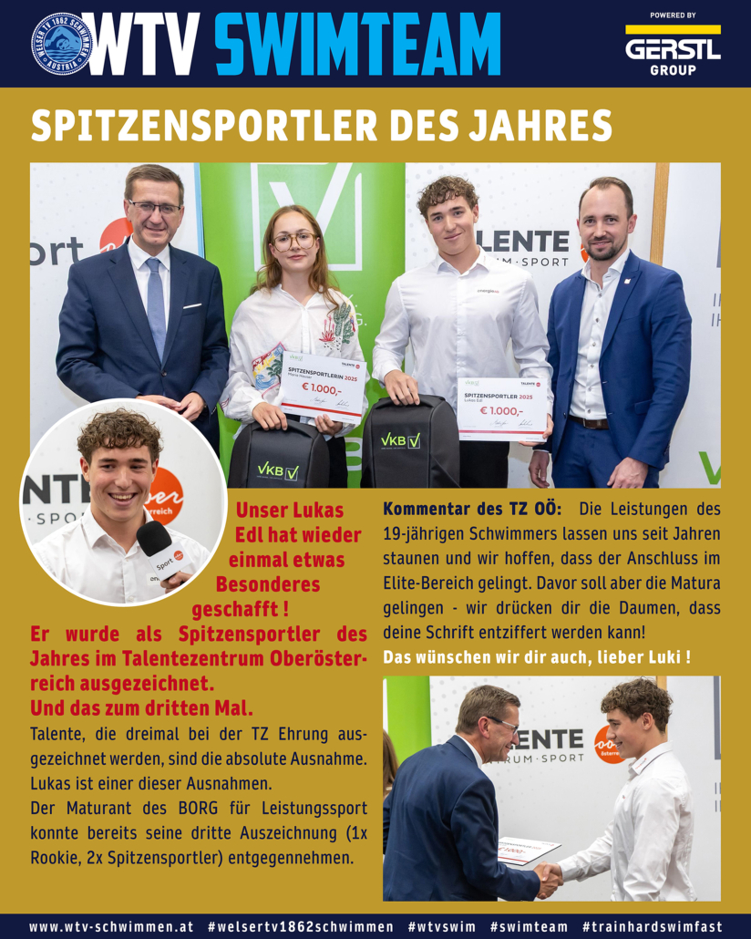 Spitzensportler des Jahres - Lukas Edl ausgezeichnet