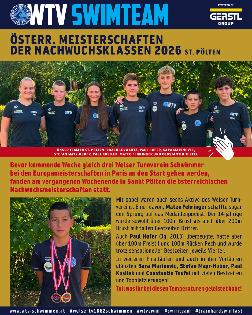 Österr. Meisterschaften der Nachwuchsklassen 2026 - St. Pölten